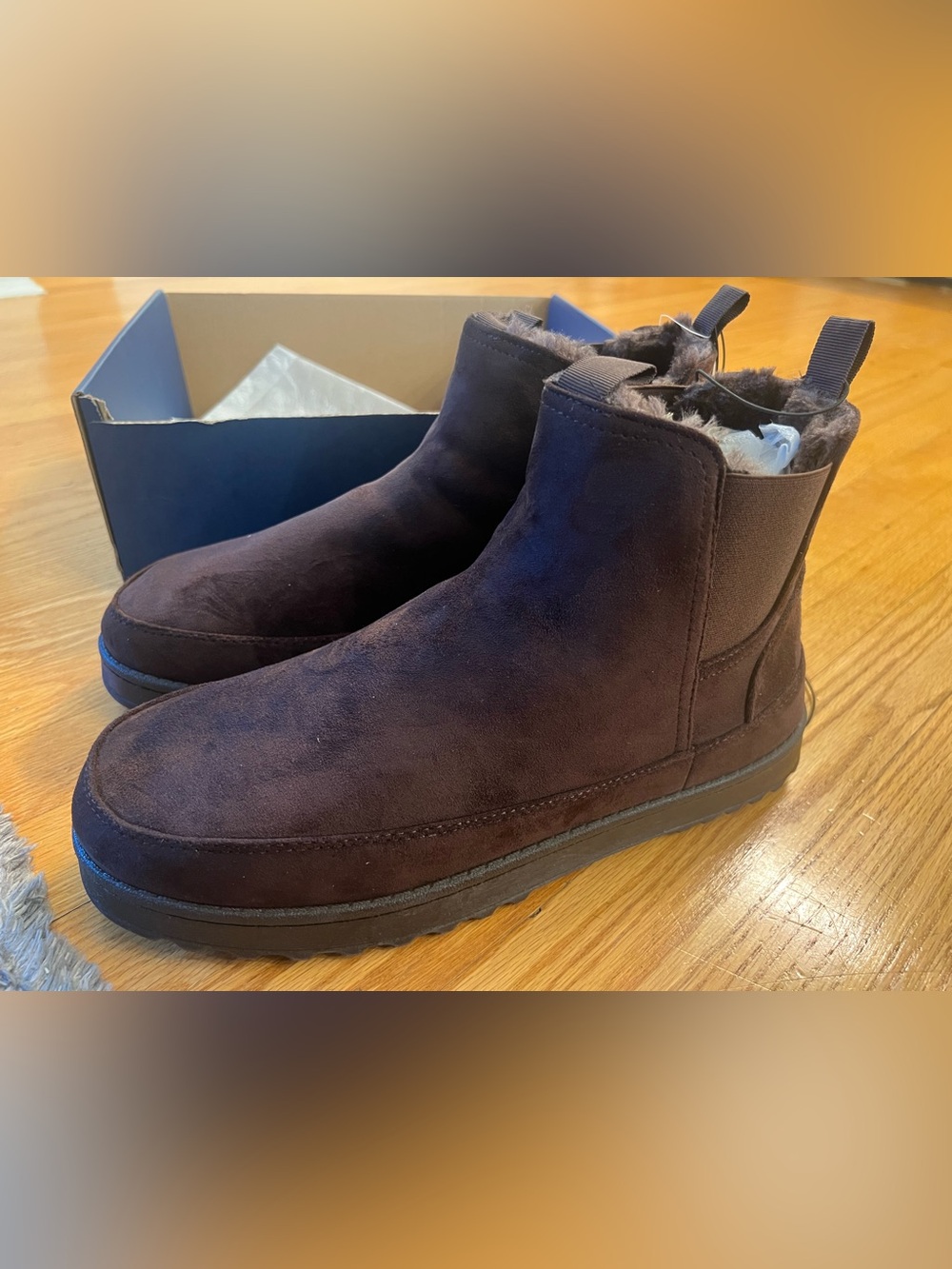 White Mountaineering Men's Chukka Boots in Dark Brown